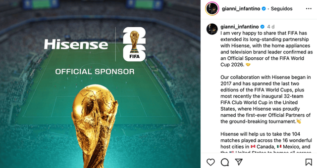 世界杯最重要的一块拼图，被海信填上了